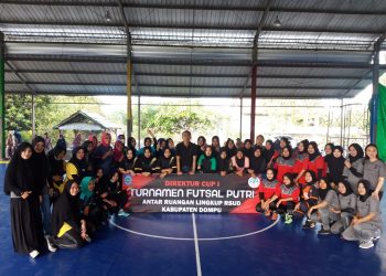 Refreshing, RSUD Dompu Gelar Pertandingan Futsal Putri