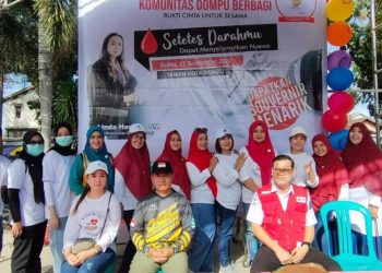 PMI Kerjasama Komunitas Dompu Berbagi, Laksanakan Donor Massal