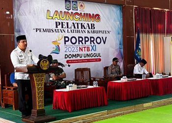 Songsong Porprov NTB, Koni Dompu Launching Pelatkab