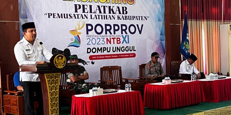 Songsong Porprov NTB, Koni Dompu Launching Pelatkab