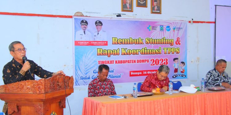 Arahan Wabup H. Syahrul Parsan Pada Rembuk Stunting di Dompu