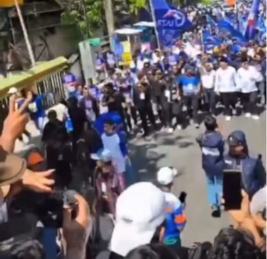 Paslon AKJ – SYAH Konvoi Usai Penarikan Nomor Urut