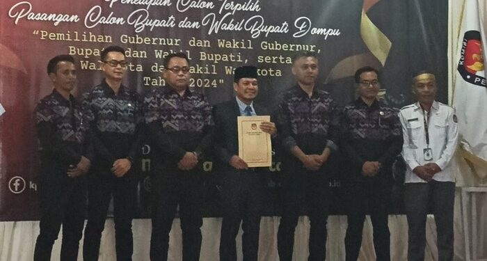 KPU Kabupaten Dompu Tetapkan Paslon Bambang – Sirajuddin Sebagai Bupati – Wakil Bupati Terpilih