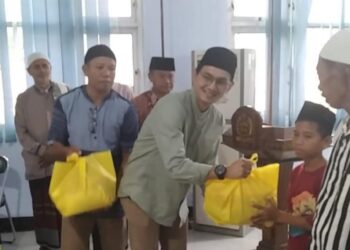 Ramadhan Berbagi, PT STM Backup PWI Dompu Santuni 100 Anak Yatim dan Duafa