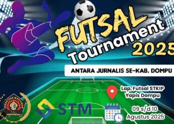 Songsong HUT RI ke 80 Tahun, PWI dan PT STM Dompu Siap Gelar Turnamen Futsal Antar wartawan