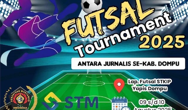 Songsong HUT RI ke 80 Tahun, PWI dan PT STM Dompu Siap Gelar Turnamen Futsal Antar wartawan