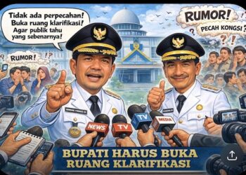 Di Tengah Isu Pecah Kongsi Bupati Harus Buka Ruang Klarifikasi