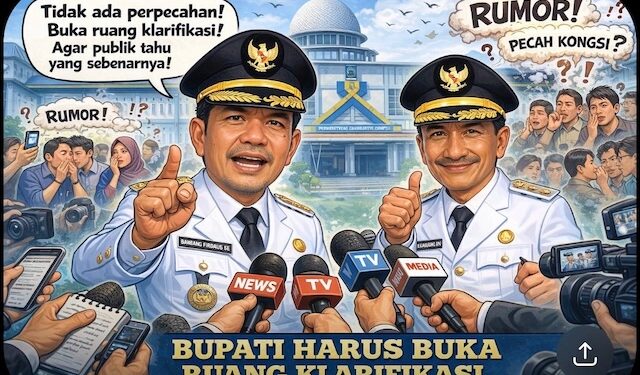 Di Tengah Isu Pecah Kongsi Bupati Harus Buka Ruang Klarifikasi