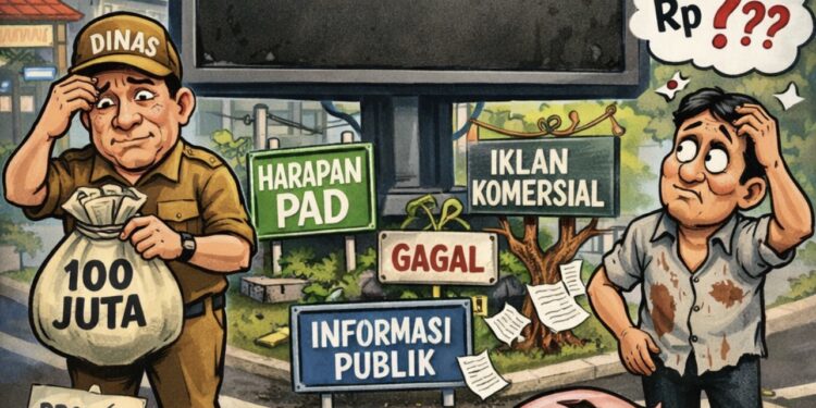 Videotron Ratusan Juta yang Minim Fungsi di Dompu