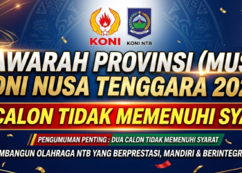 Musprov KONI NTB Kehilangan Calon