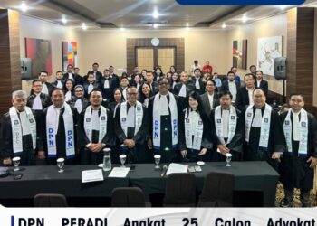 Peradi Lantik 25 Advokat Baru di Bandung, Bekali Mereka Panduan AI dan Manajemen Kantor Hukum