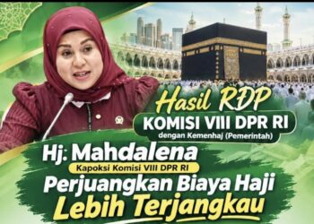 Mahdalena Perjuangkan Haji Terjangkau, Beban Jemaah 2027 Berkurang Rp 3,2 Juta