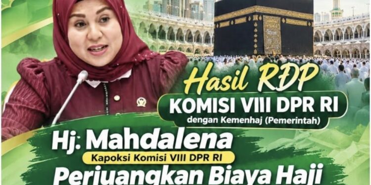 Mahdalena Perjuangkan Haji Terjangkau, Beban Jemaah 2027 Berkurang Rp 3,2 Juta